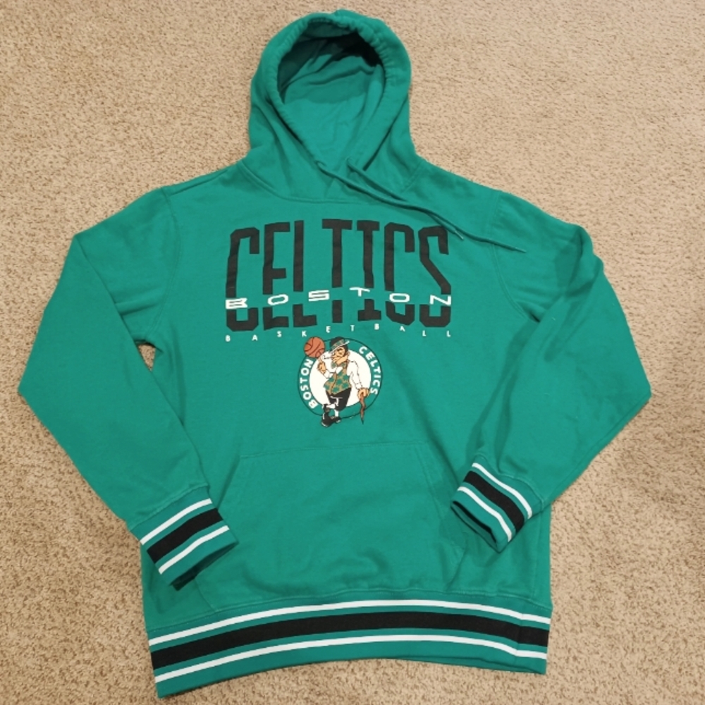 Boston Celtics Green Hoodie Mens Size S